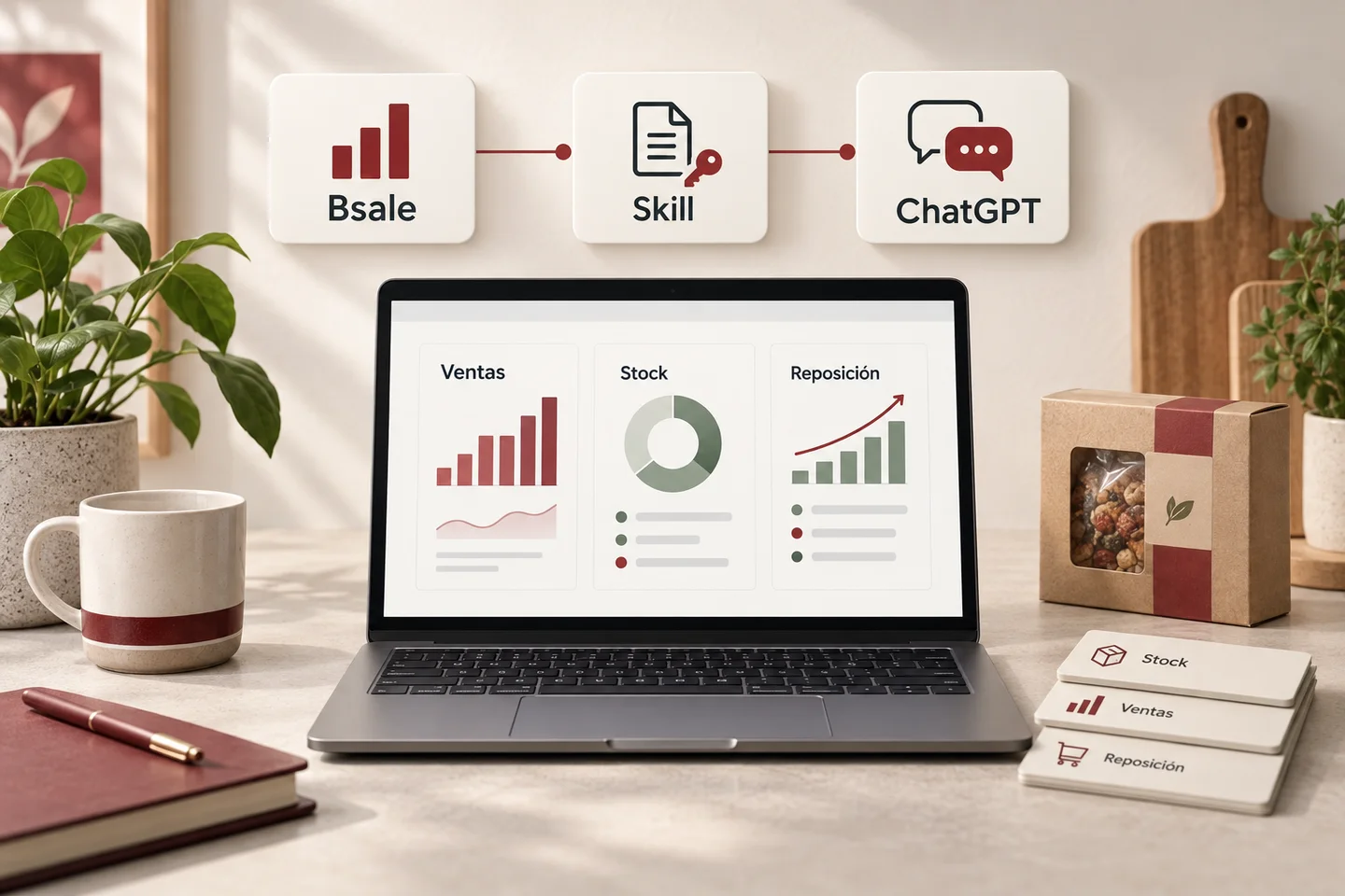 Conexión de Bsale con ChatGPT mediante una skill para consultar ventas, stock y reposición