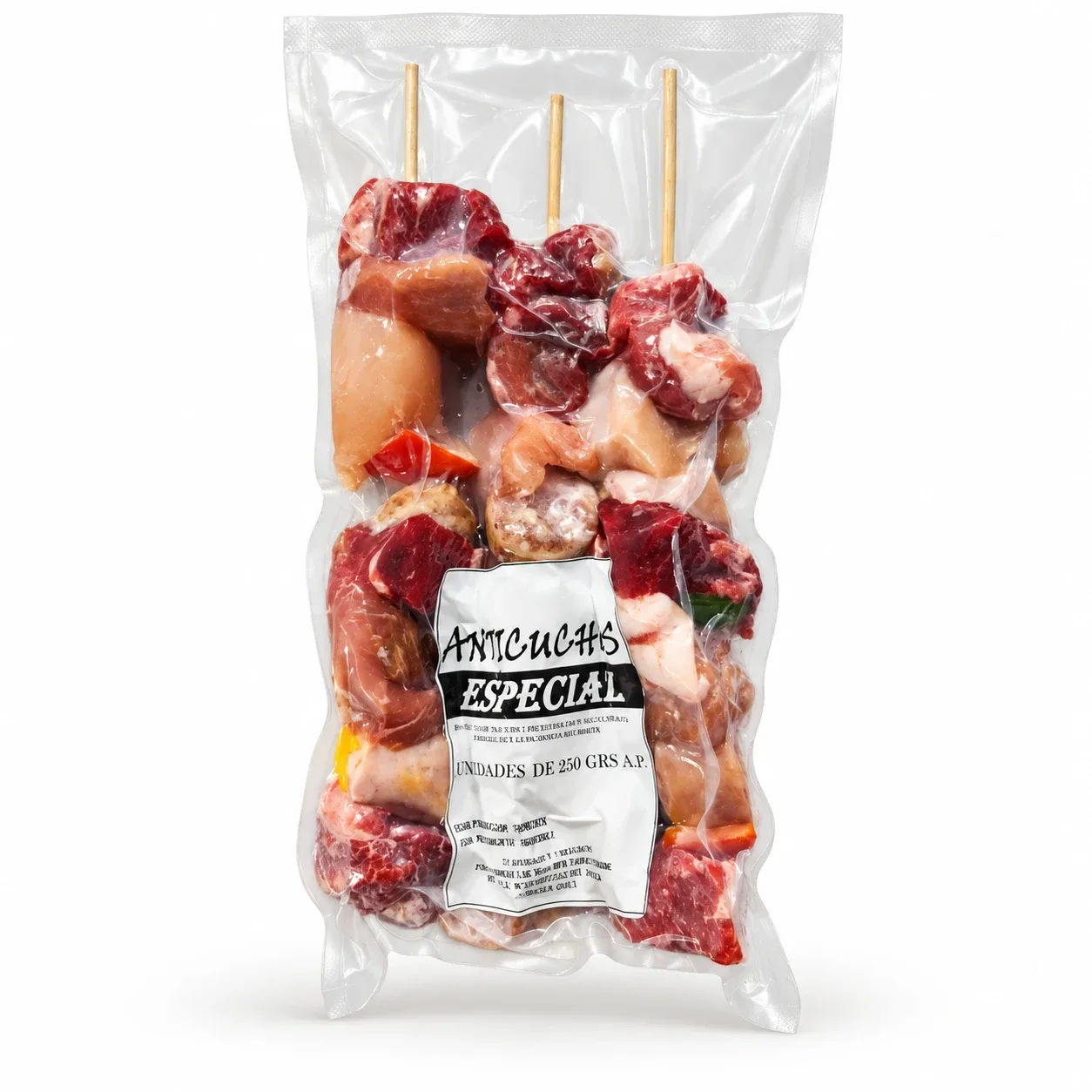 Anticuchos · Pack de 3 unidades de 250 g