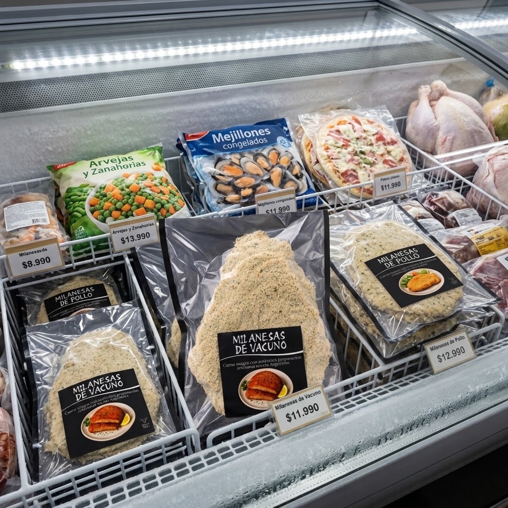 Vitrinas de productos congelados iluminadas Meat Deli